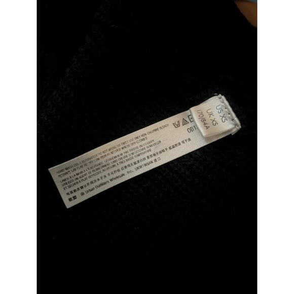 FP BEACH Free People Nikki Sweater Knit Dress Patch Pockets Black Size XS - Picture 10 of 14